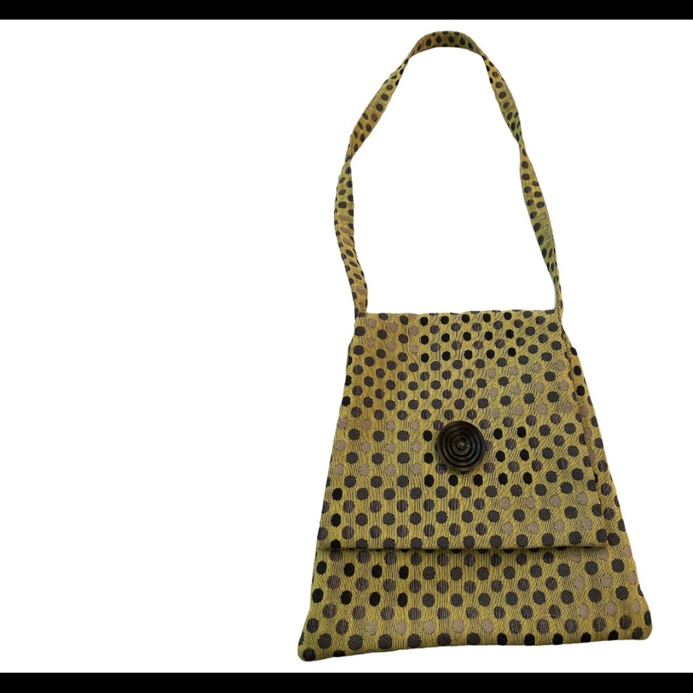 Olive green and black purse